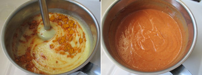 savon coloré curcuma