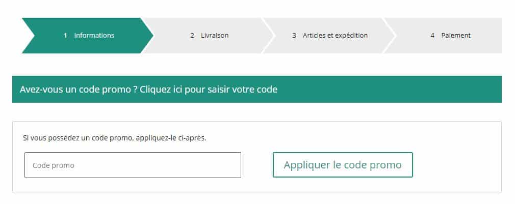 utilisation coupon pour un bon cadeau